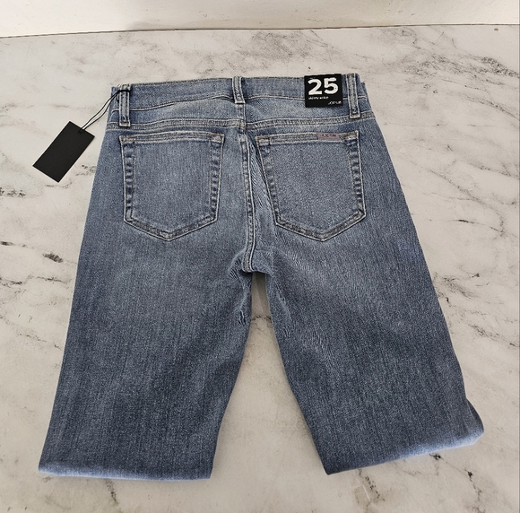 Joe's Jeans Mid Rise Skinny Ankle Distressed Blue Jeans 25 NWT - Picture 6 of 9